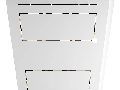 Recessed Spotlights And Downlights For Ceiling Lighting Installation In Home Interior 3d model