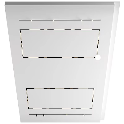 Recessed Spotlights And Downlights For Ceiling Lighting Installation In Home Interior 3d model