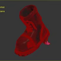 Black Boots With Pink Small Part On Sole Showcasing Unique Design And Durable Build