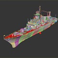 Modern Warship Ship Ship Warship 3d model