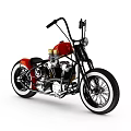 Custom Classic Motorcycle With Blue Flame Graphics Black Body Chrome Parts And Spoke Wheels