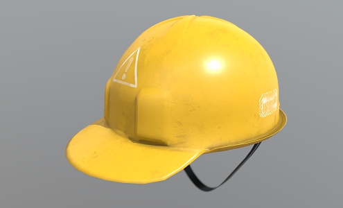 Safety helmet hat brim 3d model