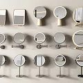 Mirror Makeup Mirror Dressing Mirror Bathroom Mirror Round Mirror Bathroom Mirror 3d model