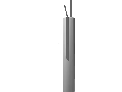 Modern Stainless Steel Kitchen Faucet With High Spout And Sleek Design 3d model