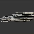 Futuristic Spacecraft Design For Space Exploration With Sleek Structure Multiple Engines And Metallic Texture