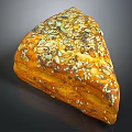 Delicious Artisan Golden Crusty Bread With Mixed Seeds On Top