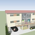 Modern Two Story Detached House With Balcony Garage And Light Colored Exterior
