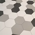 European-style ceramic tile floor tile mosaic shape 3d model
