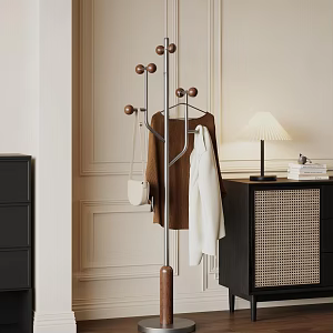 Retro Style Hanger Solid Wood Hanger 3d model