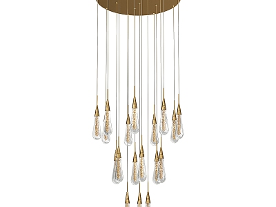 Modern Simple Entry Luxury Chandelier Simple Chandelier Entry Luxury Chandelier Restaurant Chandelier 3d model