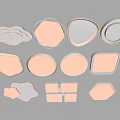 Modern Ceiling Lights With Cloud Geometric And Irregular Shapes For Interior 3d model
