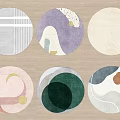Round carpet 3d model