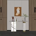 Modern End Desk 3d model