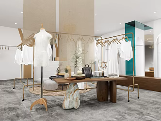 Modern Clothing Store 3d model
