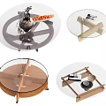 Various Round Coffee Table Designs Featuring Glass Top And Wooden Metal Frames