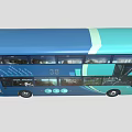 Wrightbus bus passenger car tourist bus double-decker bus low face number low model simple model film and television level 3d model