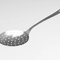 Stainless Steel Slotted Spoon With Long Handle Perforated Kitchen Tool For Straining Food