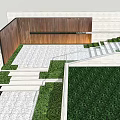 Modern Simple Steps Walking Steps High Difference Steps 3d model
