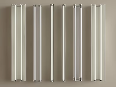 LED Grille Lighting Fixtures For Office Commercial Use Modern Slim Design 3d model