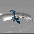 Bionic Whale Robot With Blue Fins For Underwater Marine Research Missions