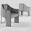 Modern Sofa Chair Unit Sofa Single Chair 3d model