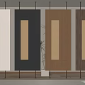 Modern screen partition 3d model
