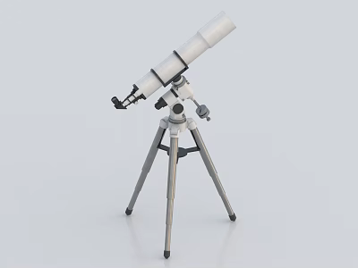 High Precision Commercial Equipment Telescope With Adjustable Stable Tripod Stand For Professional Observation 3d model