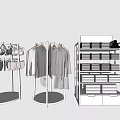 Round Clothing Racks With Hanging Shirts Coats Underwear And Multi Tiered Display Rack