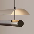 Modern Long Pendant Light With Wooden And Metal Frame Warm Illumination Design