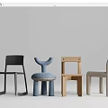 Modern Children's Chairs With Various Designs Wooden Frames And Soft Seats For Kids