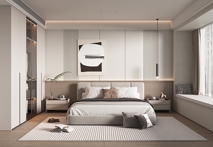 Modern Bedroom Home Bedroom 3d model