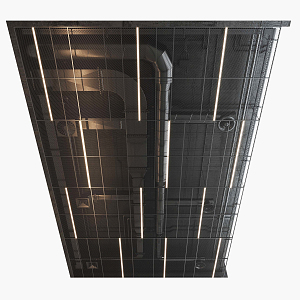 Industrial LOFT Ceiling Duct Air Conditioning Outlet 3d model