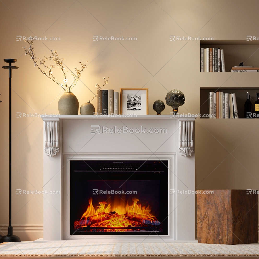 French Fireplace 3d model