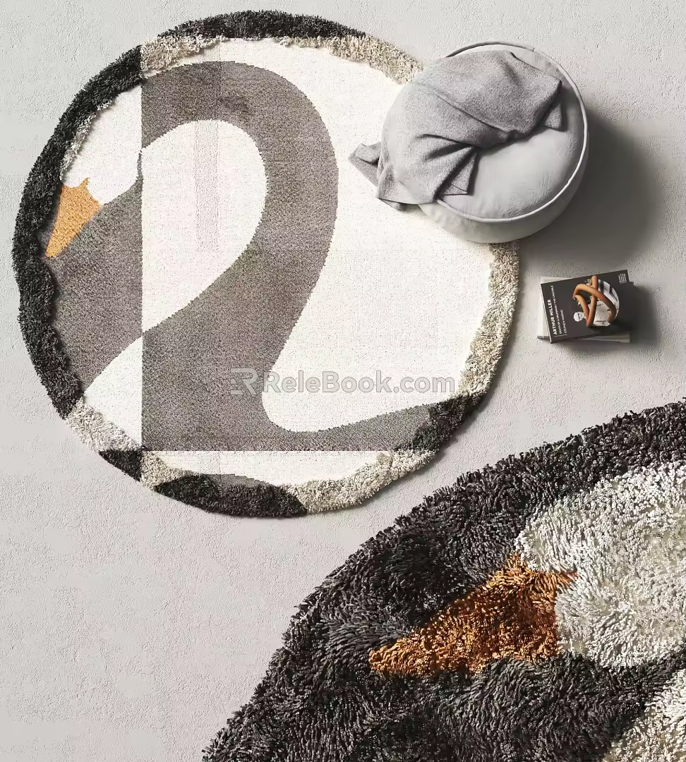 Modern Round Carpet 3d model