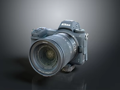 Nikon Professional Digital Camera With Interchangeable Lens And High Resolution Sensor 3d model
