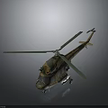 Mars Helicopter Model With Camouflage Design And Rotors For Space Exploration On Gray Background