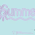 Pink Neon Lamp Combination With Summer Lettering Sun Design And Wave Pattern 3d model