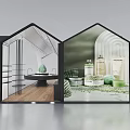 Stenders Modern Showroom Interior With Open Layout Display Shelves And Green Plant