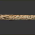 Natural Rustic Wood Stone Long Piece With Unique Surface Texture For Home Decor