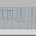 Various Glass Doors And Windows Designs With Different Frame Styles And Structures 3d model