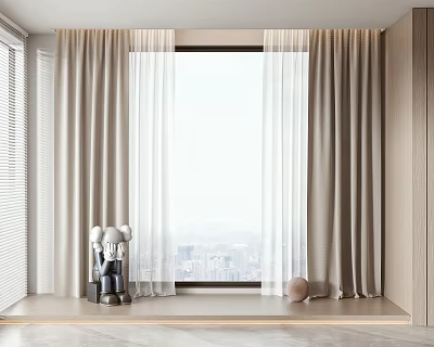 Modern Curtains 3d model