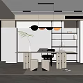 Modern study 3d model