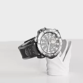 Luxury Sporty Men's Watch Jewelry With Black Dial Strap And Numerical Markers