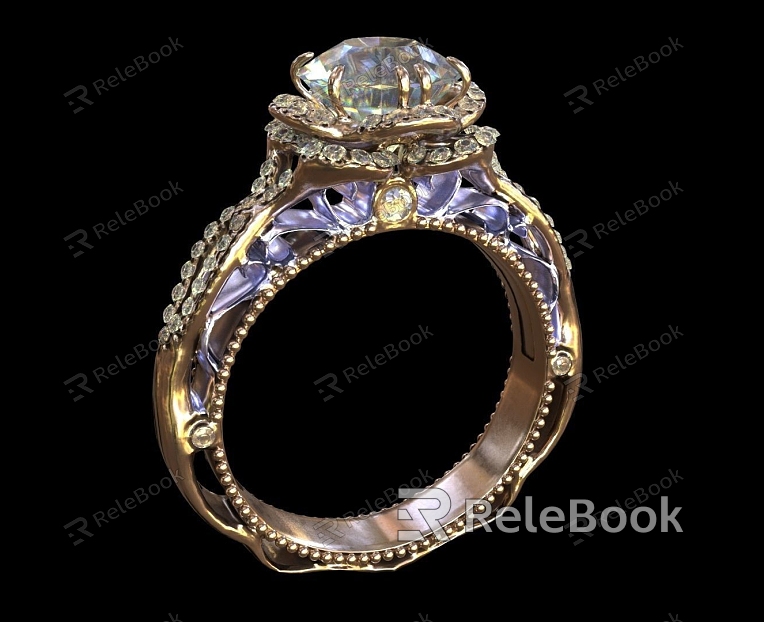 Diamond Ring Realistic Ring Diamond Ring Jewelry Luxury Diamond Jewelry model