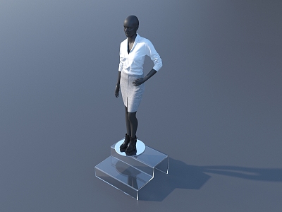 Modern Model Clothing Model 3d model