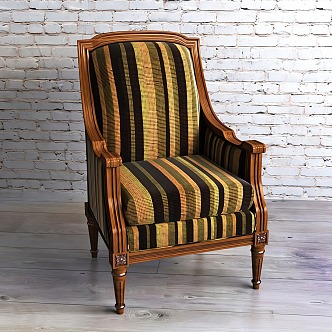 American leisure chair fabric 3d model