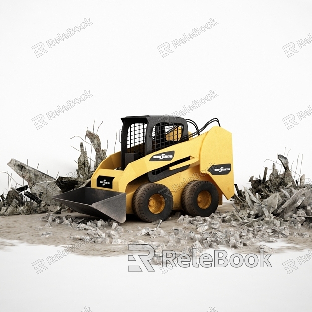 Engineering vehicle forklift excavator shovel dozer construction vehicle pull truck function vehicle model