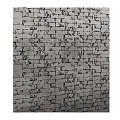 Gray Brick Wall Classic Design With Textured Surface And Neat Patterned Arrangement 3d model