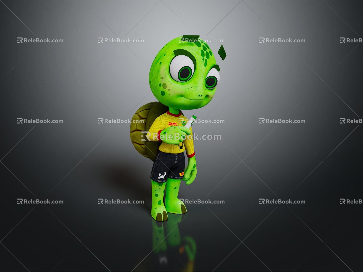 Turtle Turtle Cartoon Turtle Snapping Turtle Chickbill Turtle Reptile Cold Blooded Animal Reptile Reptile Class 3d model