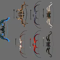 Magic Bow Ranging Weapon Bow and Arrow 3d model